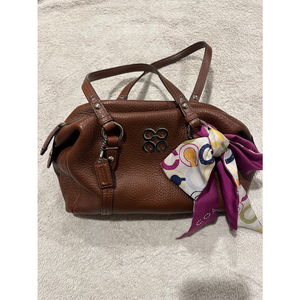 Coach Julia Brown Leather Satchel